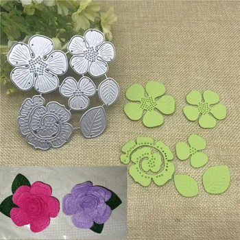 3D Floare Trandafir mor de tăiere mor de metal decor pentru album stantare card de tăiere DIY procesul de margine de tăiere